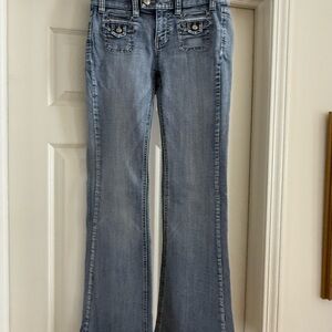 White House Black Market Light Blue Flare Jeans - size 0S